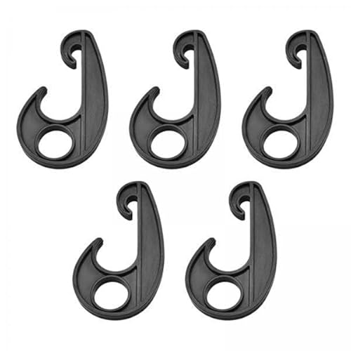 Perfeclan 2X 5X Elastische Seilhaken Autoabdeckung Haken Zubehör Ersatzteile Beschläge Schnurendhaken für Outdoor Camping Zelt Auto Dach Boot Kajaks von Perfeclan