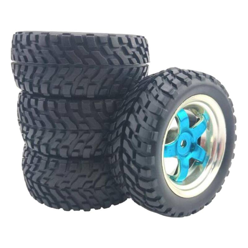 Perfeclan RC Upgrade Reifen Reifen für Wltoys 144001 124018 124019 1/10 Off Road Modell Ersatz - Blaues 5-Rad von DeeRace