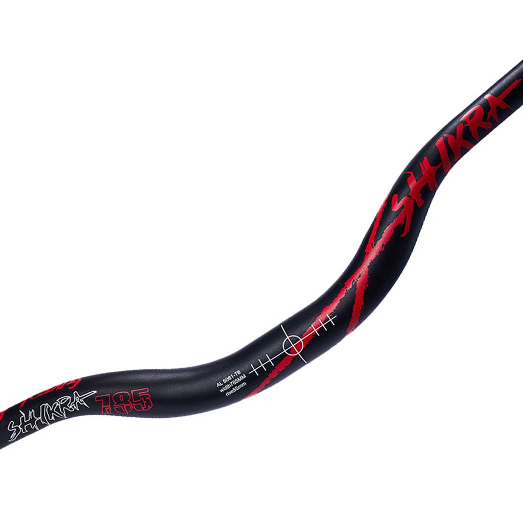 perfeclan Riser Bar 31,8mm bügel Fahrrad für MTB, Schwarz + Rot von Perfeclan