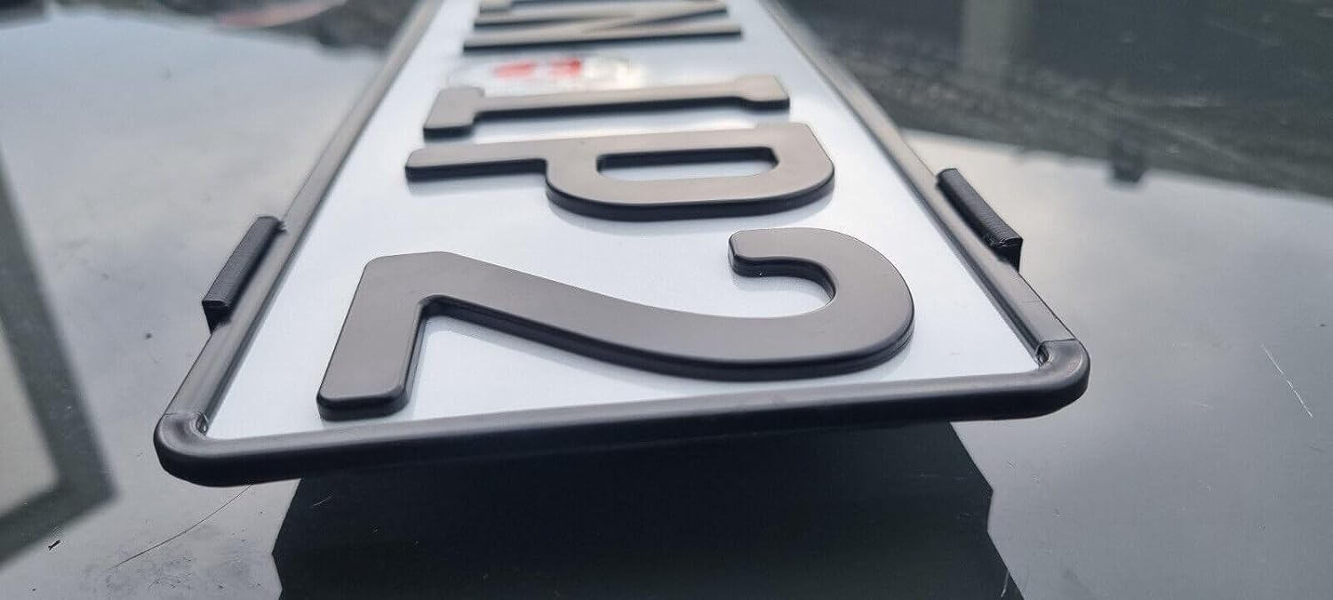 3D Druck Kennzeichenhalter für Audi RS6 4G Wabengrill Klemmung Rahmenlos 3D Kennzeichen von Performance Print Parts