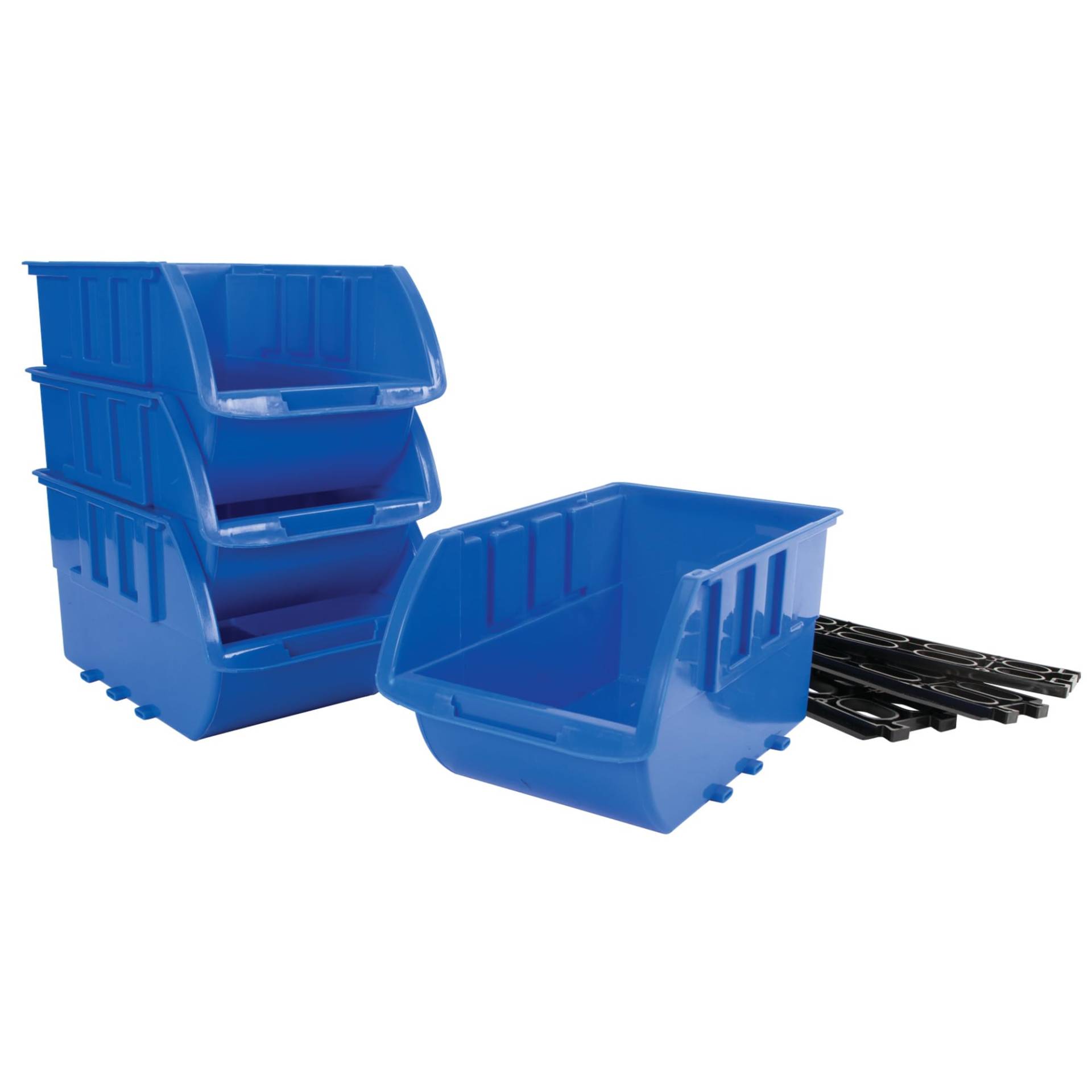Performance Tool W5196 Large Stackable Storage Trays - Adjustable for Vertical or Horizontal Position, Blue, Pack of 4 Performance Tool W5196 Large Stackable Storage Trays - Adjustable for Vertical or Horizontal Position, Blue, Pack of 4 von PERFORMANCE TOOL