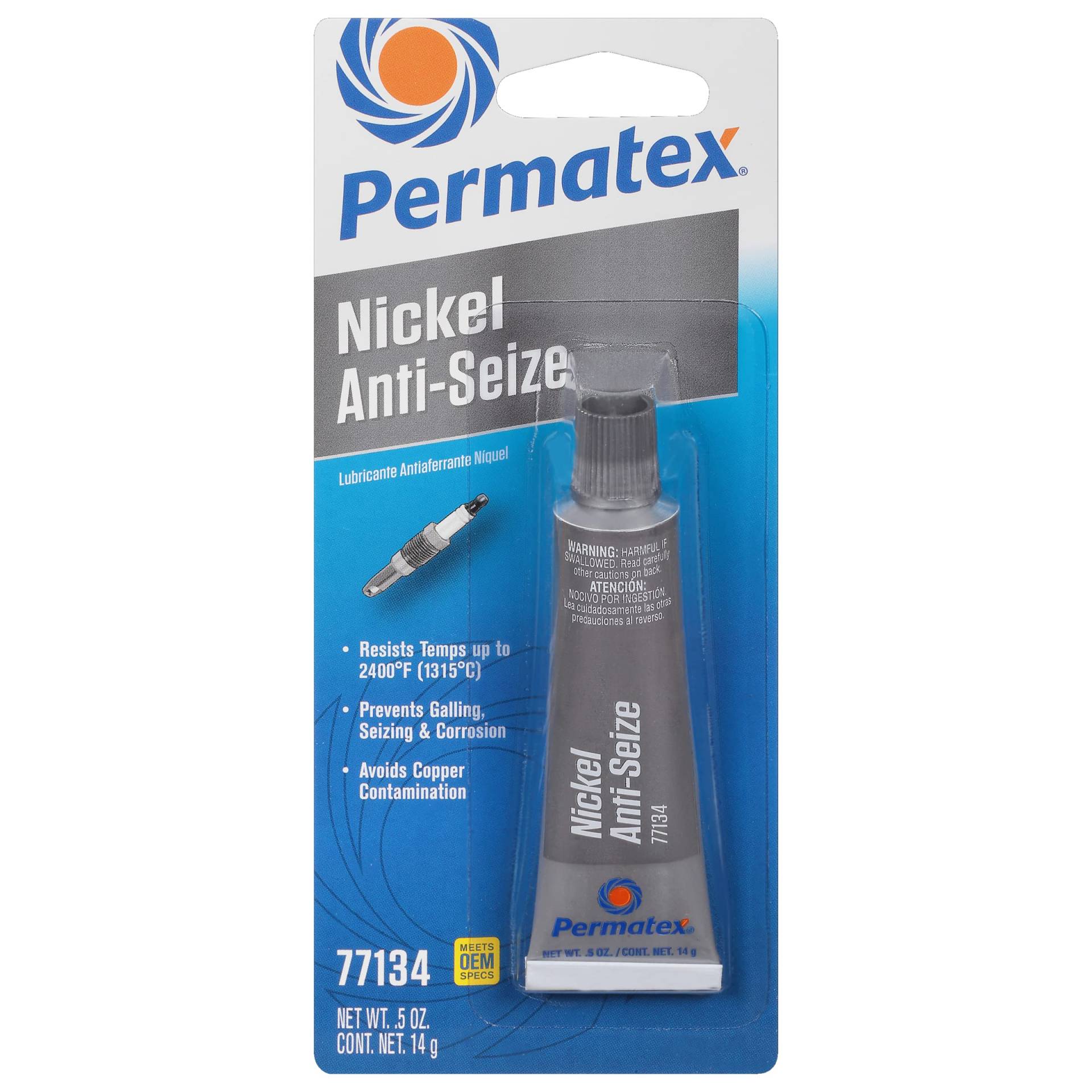 Permatex 77134 Nickel Anti-Seize Schmiermittel, 0,5 ml Röhrchen von Permatex