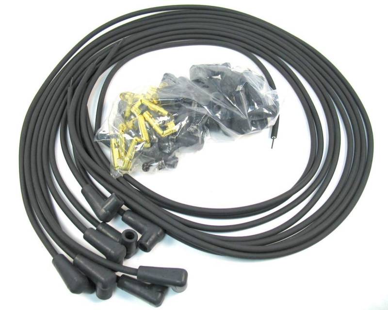 Pertronix 708190 Flammenwerfer schwarz Universal 90 Grad Zündkerzendraht für 8 Zylinder von Pertronix