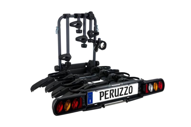 Peruzzo PZ708-4 708/4 Pure Instinct 4 Fahrradträger Anhängerkupplung 4 Fahrrad, schwarz, 100 x 80 x 70 cm von Peruzzo