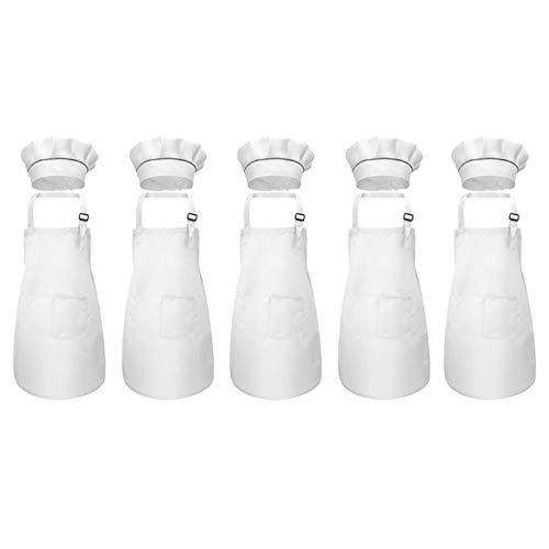 Pesfehhy 10 Teiliges Kinder SchüRzen und MüTzen Set Verstellbare Kinder KüChen SchüRze zum Kochen und Malen Pesfehhy 10 Teiliges Kinder SchüRzen und MüTzen Set Verstellbare Kinder KüChen SchüRze zum Kochen und Malen von Pesfehhy