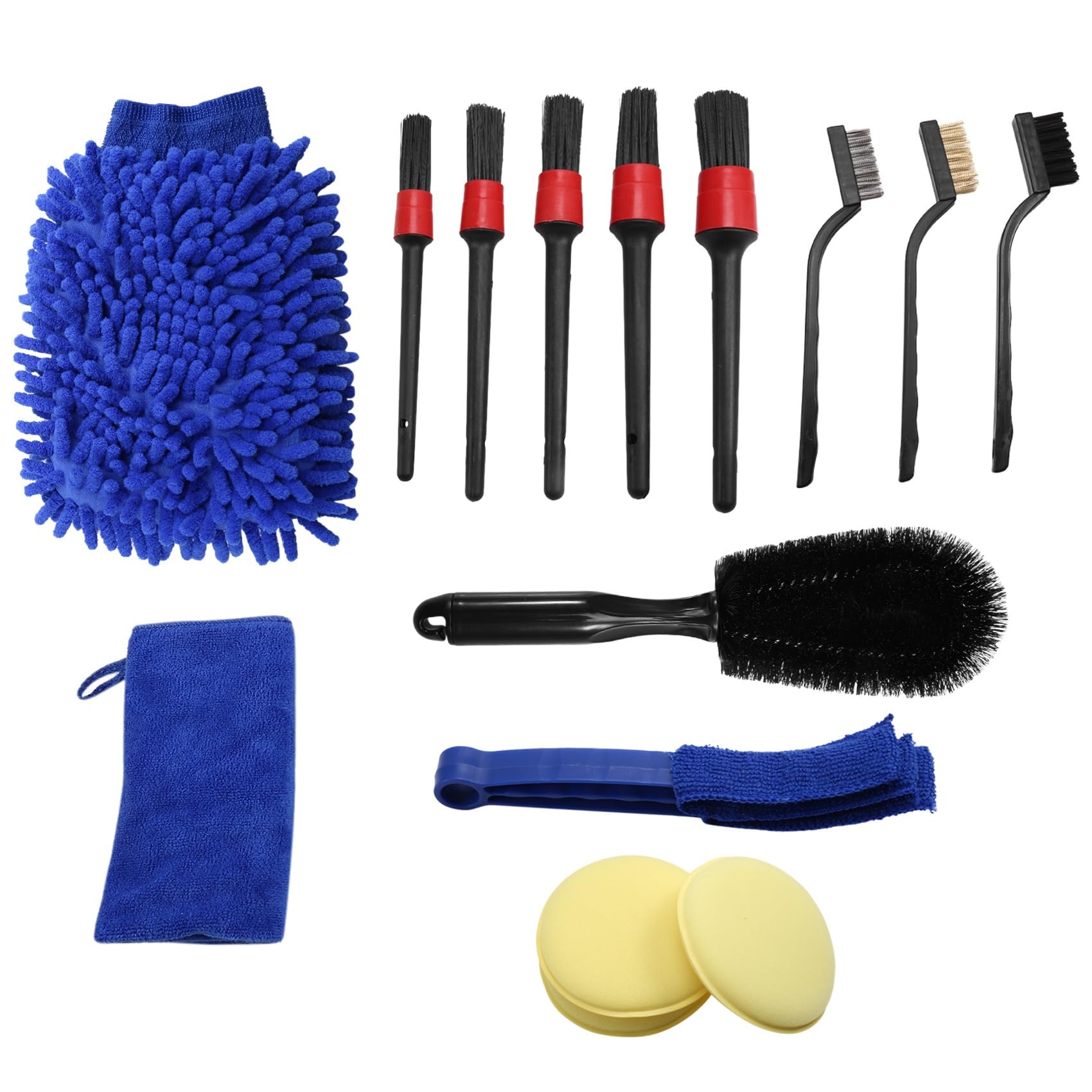 Pesfehhy 15-Teiliges Auto-Detailing-Bürstenset, Auto-Innenreinigungsset Beinhaltet Detailbürsten, Felgenbürste, Felgenreifen-Bürstenset Pesfehhy 15-Teiliges Auto-Detailing-Bürstenset, Auto-Innenreinigungsset Beinhaltet Detailbürsten, Felgenbürste, Felgenreifen-Bürstenset von Pesfehhy