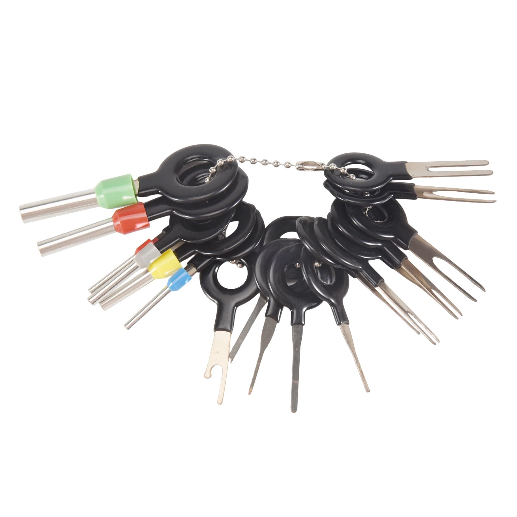 Pesfehhy 18 Stück Werkzeug zum Entfernen von Kabelklemmen, Crimpverbindern, elektrischen Verkabelungen im Auto Pesfehhy 18 Stück Werkzeug zum Entfernen von Kabelklemmen, Crimpverbindern, elektrischen Verkabelungen im Auto von Pesfehhy