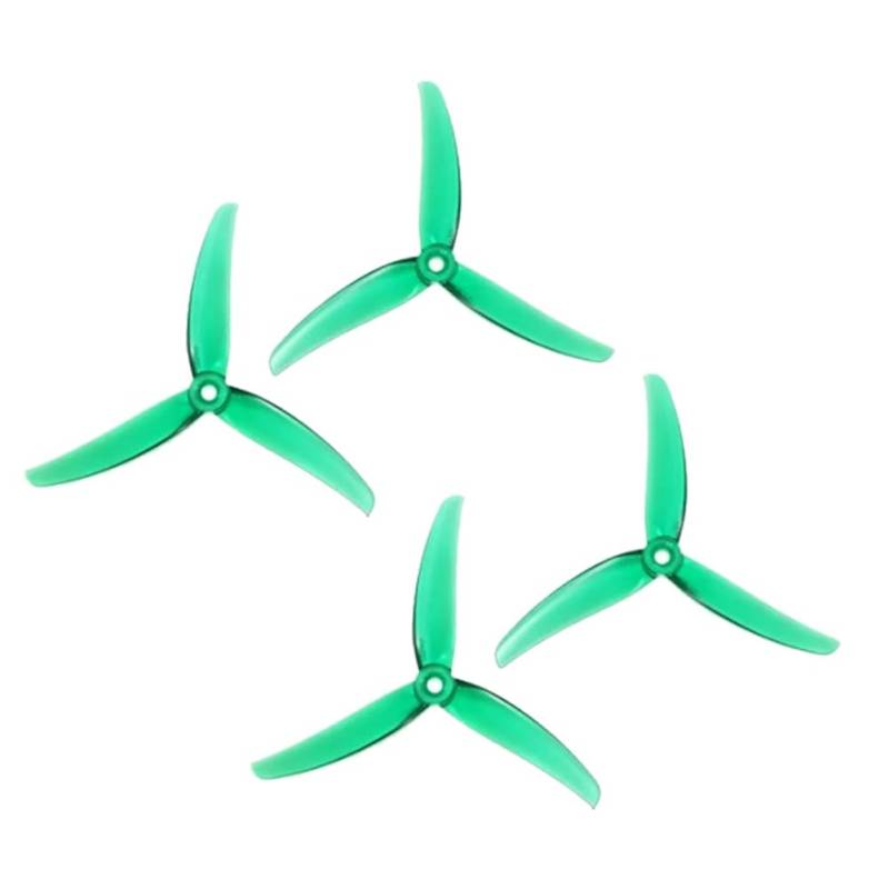Pesfehhy 2 Paar Propeller 5 Zoll 4,9 x 3,3 x 3 cm, 3 Flügel CCW+CW für RC FPV Drone DIY C von Pesfehhy