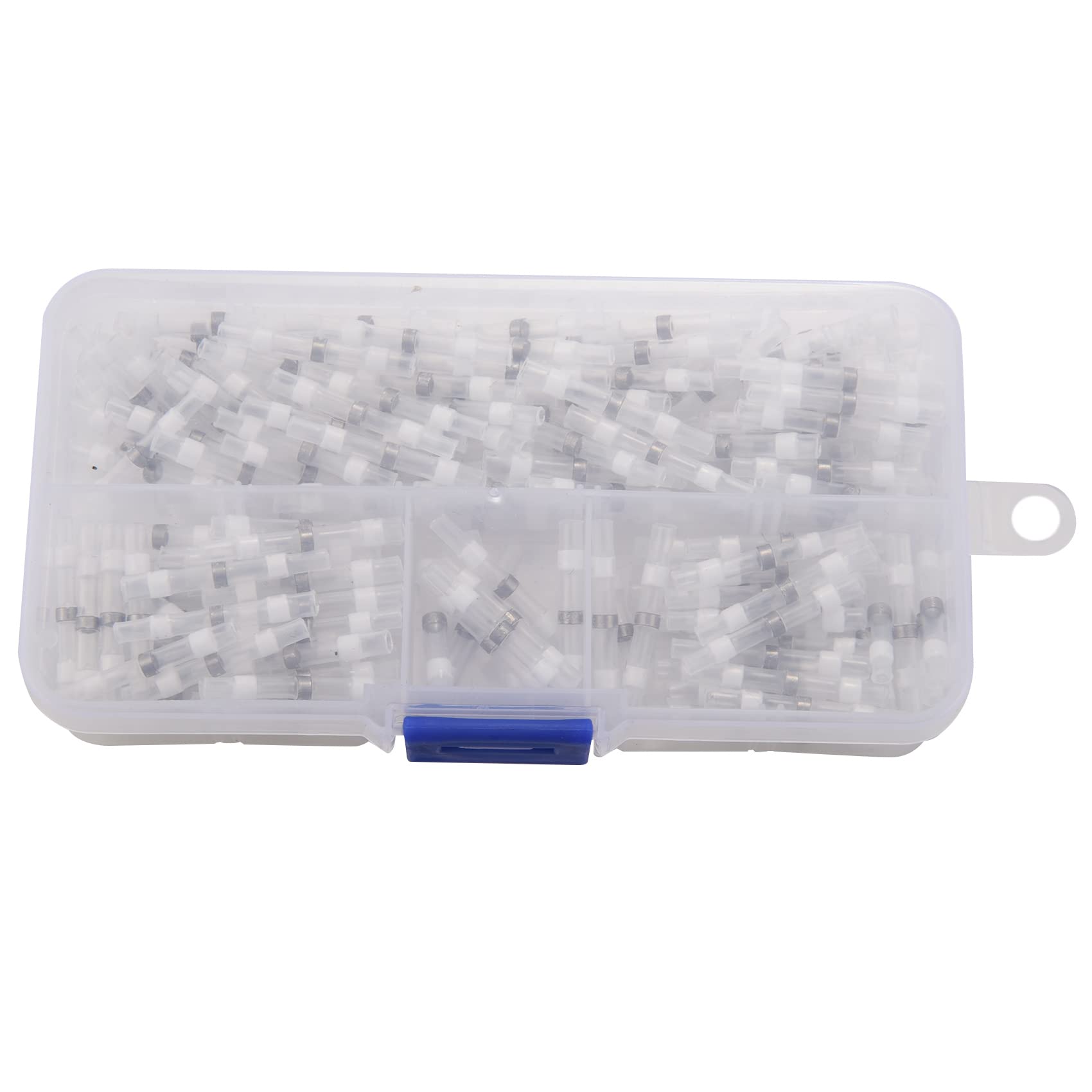 Pesfehhy 200 Stück serische Lötverbinder, 26-24 AWG, weiß, thermisch schrumpfbare Endverbinder, wasserdichte und isolierte Klemme Pesfehhy 200 Stück serische Lötverbinder, 26-24 AWG, weiß, thermisch schrumpfbare Endverbinder, wasserdichte und isolierte Klemme von Pesfehhy