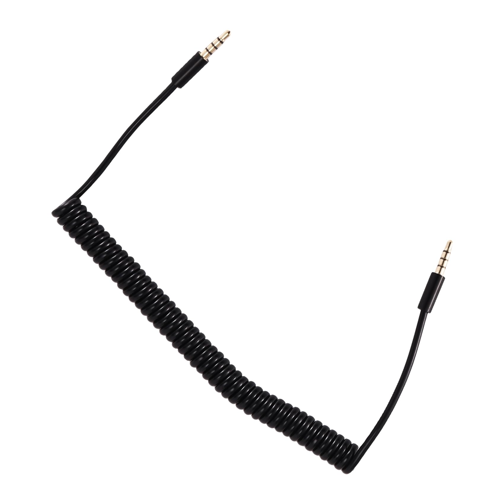 Pesfehhy 3,5 mm männlich auf männlicher Klinkenstecker, Spiralkabel, Kabeltrommel, Audio-Aux-Verlängerung, 4-polig, 1,5 m Pesfehhy 3,5 mm männlich auf männlicher Klinkenstecker, Spiralkabel, Kabeltrommel, Audio-Aux-Verlängerung, 4-polig, 1,5 m von Pesfehhy