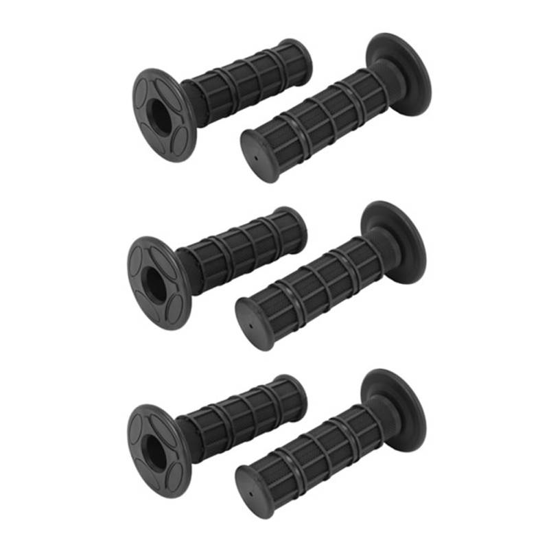 Pesfehhy 3 Paar Lenkergriffe für Motorrad, Scooter, Quad, 24 mm, Motocross, schwarz von Pesfehhy