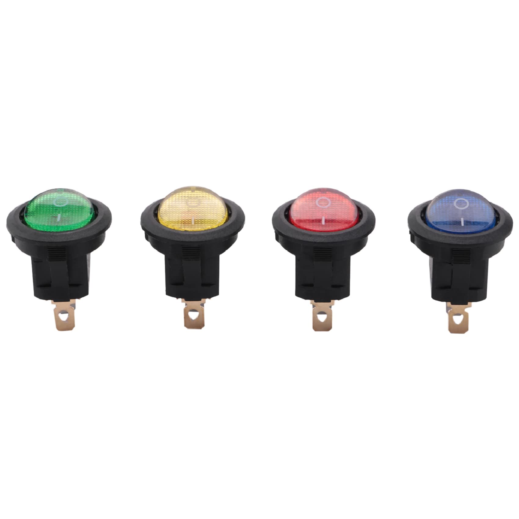 Pesfehhy 4 x 12 V LED Wippschalter SPST Schalter Armaturenbrett Auto Boot Pesfehhy 4 x 12 V LED Wippschalter SPST Schalter Armaturenbrett Auto Boot von Pesfehhy
