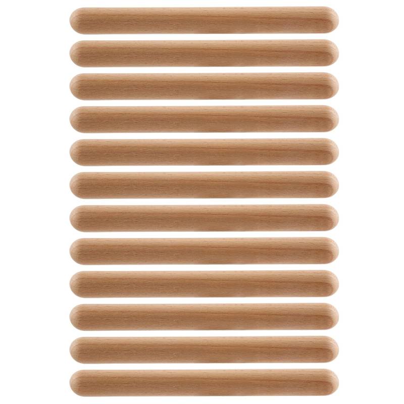 Pesfehhy 6 Paare Claves Musikalisches Instrument Rhythm Sticks Schlagzeug Rhythm Sticks Kinder Musik Spielzeug von Pesfehhy