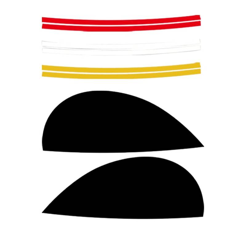 Pesfehhy Autoscheinwerfer, Augenbrauen, Lidschatten, Abdeckung, Wimpern, Kopf, Licht, Lampe, Aufkleber für F54 F55 F56 F57 R55 R56 von Pesfehhy