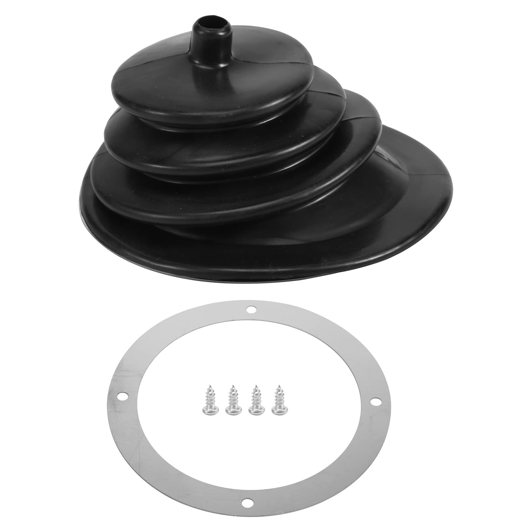 Pesfehhy Für Mr Gasket 1651 Schalthebel, rund, aus Gummi, schwarz, 5,250 Zoll, runde Platte, Schaltknauf, Abdeckung, Stiefel, Gamasche Pesfehhy Für Mr Gasket 1651 Schalthebel, rund, aus Gummi, schwarz, 5,250 Zoll, runde Platte, Schaltknauf, Abdeckung, Stiefel, Gamasche von Pesfehhy