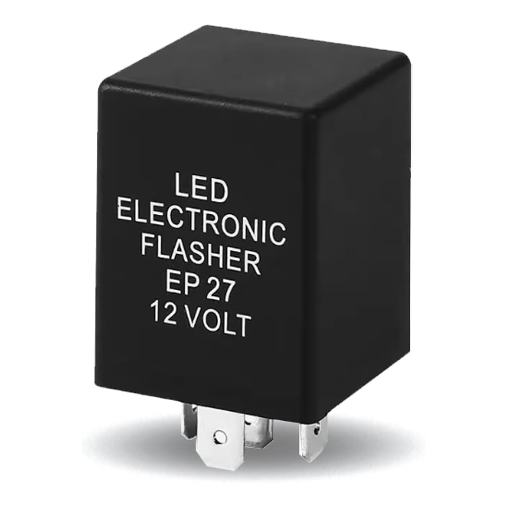Pesfehhy LED-Blinkerrelais, EP27, Blinkerrelais, 5-polig, für LED-Blinker, elektronische Blinkeranzeige für Fixed Notress-Blinker Pesfehhy LED-Blinkerrelais, EP27, Blinkerrelais, 5-polig, für LED-Blinker, elektronische Blinkeranzeige für Fixed Notress-Blinker von Pesfehhy