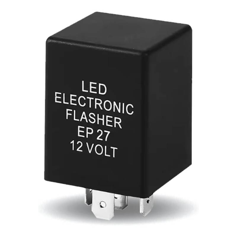 Pesfehhy LED-Blinkerrelais, EP27, Blinkerrelais, 5-polig, für LED-Blinker, elektronische Blinkeranzeige für Fixed Notress-Blinker von Pesfehhy