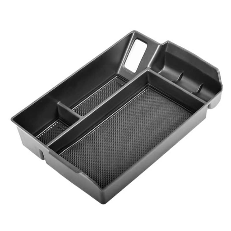 Pesfehhy Mittelkonsolen-Organizer-Tablett für Sienna 2021 2022, Aufbewahrungsbox für Armlehnen, mit rutschfester Matte, Schwarz von Pesfehhy