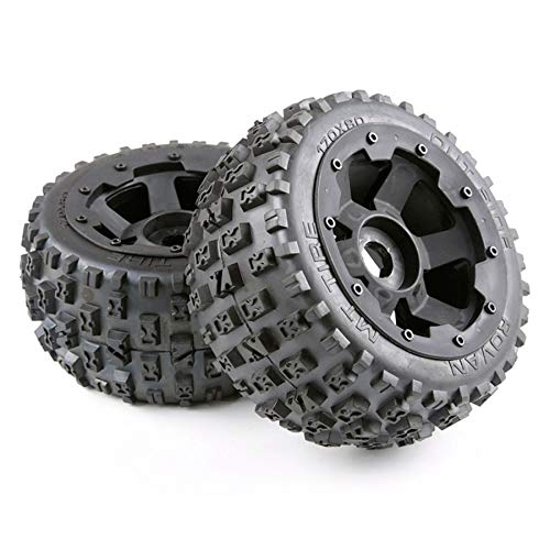 Pesfehhy Reifen- und Rad Naben Set für 1/5 Km Baja 5B Rc Auto Teile - Hinten 170X80 von Pesfehhy