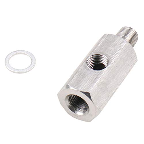 Pesfehhy Turbolader-Anschluss aus Edelstahl, 1/8 Zoll, BSPT, Drucksensor, T-Adapter, NPT-Adapter, Stromleitungszähler, Turbo-Stromversorgungsleitung Pesfehhy Turbolader-Anschluss aus Edelstahl, 1/8 Zoll, BSPT, Drucksensor, T-Adapter, NPT-Adapter, Stromleitungszähler, Turbo-Stromversorgungsleitung von Pesfehhy