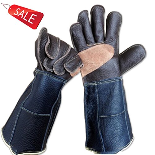 Handschuhe Verdickung Handschuhe Double Grooming Trim Tierpflege Kratzer beißen Frost Frost Arbeitshandschuhe Männer & Frauen erhältlich 1 Farbe 1 Paar von Pet gloves