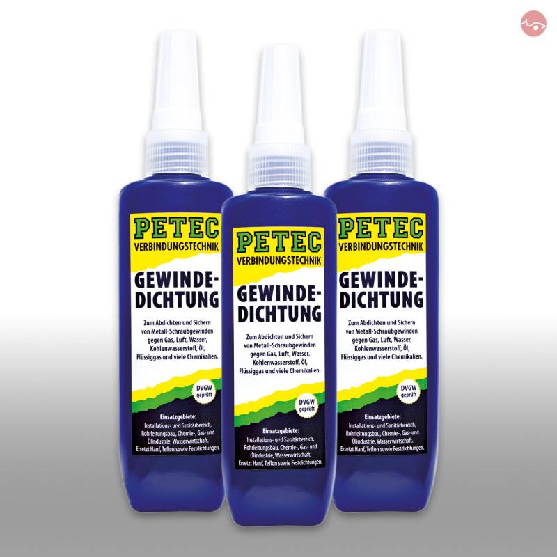Petec_bundle 3X PETEC GEWINDEDICHTUNG Flasche 100 G 97210 von PETEC