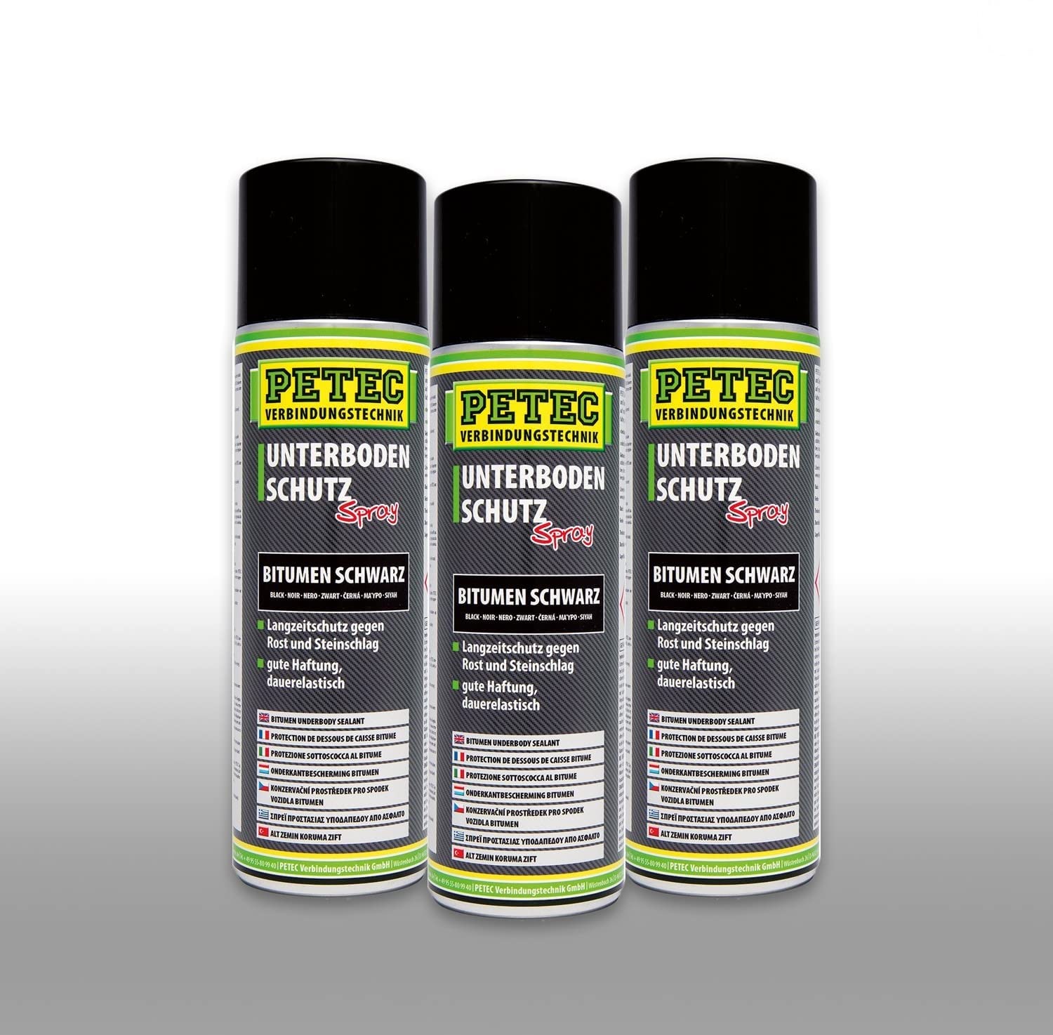 Petec_bundle 3X PETEC UNTERBODENSCHUTZ Bitumen Spray Steinschlagschutz SCHWARZ 500 ML 73150 Petec_bundle 3X PETEC UNTERBODENSCHUTZ Bitumen Spray Steinschlagschutz SCHWARZ 500 ML 73150 von PETEC