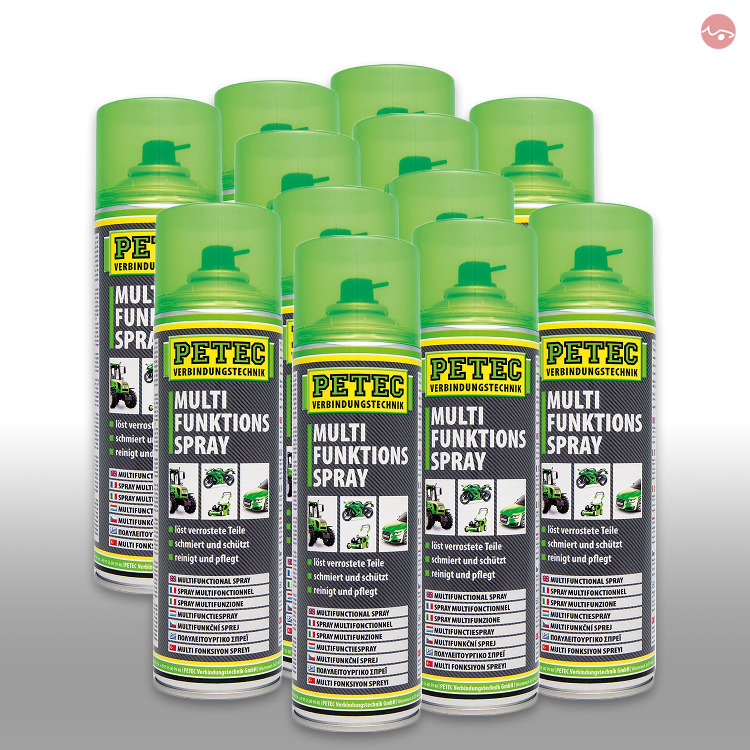 Petec_bundle 12x PETEC MULTIFUNKTIONS Spray Multi-Funktions-Spray Kontakt Löser 500 ML 71250 von Petec_bundle