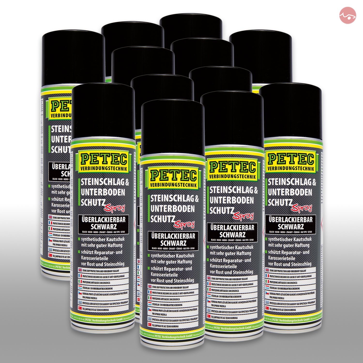 Petec_bundle 12x PETEC STEINSCHLAG und UNTERBODENSCHUTZ KAUTSCHUKBASIS SCHWARZ 500 ML 73250 Petec_bundle 12x PETEC STEINSCHLAG und UNTERBODENSCHUTZ KAUTSCHUKBASIS SCHWARZ 500 ML 73250 von Petec_bundle