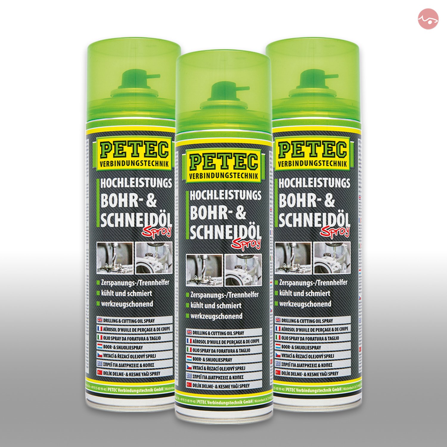 Petec_bundle 3X PETEC BOHR- und SCHNEIDÖL Spray Dose Bohröl Schneidmittel 500 ML 73050 von Petec_bundle