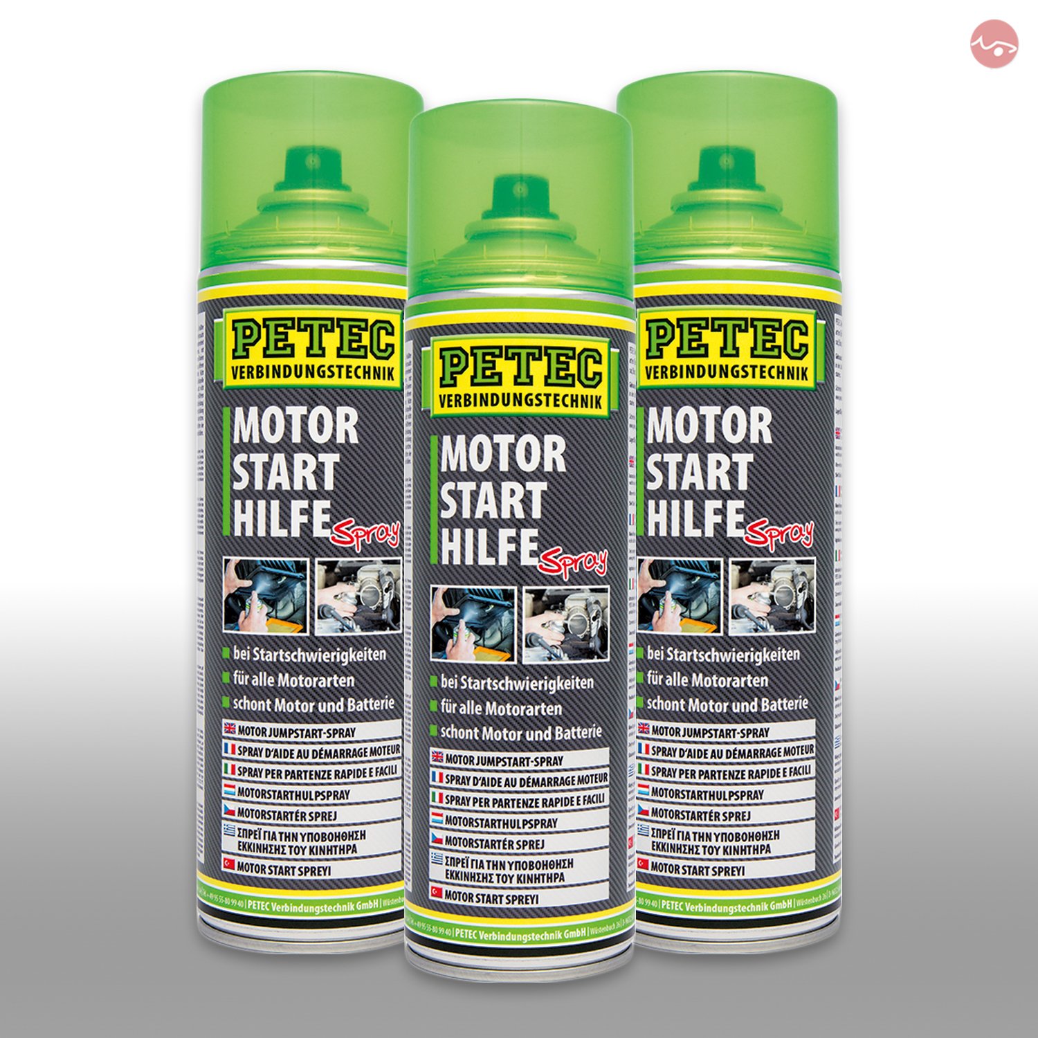 Petec_bundle 3X PETEC MOTORSTARTHILFESPRAY Motor Start Hilfe Spray 500 ML 70450 von Petec_bundle