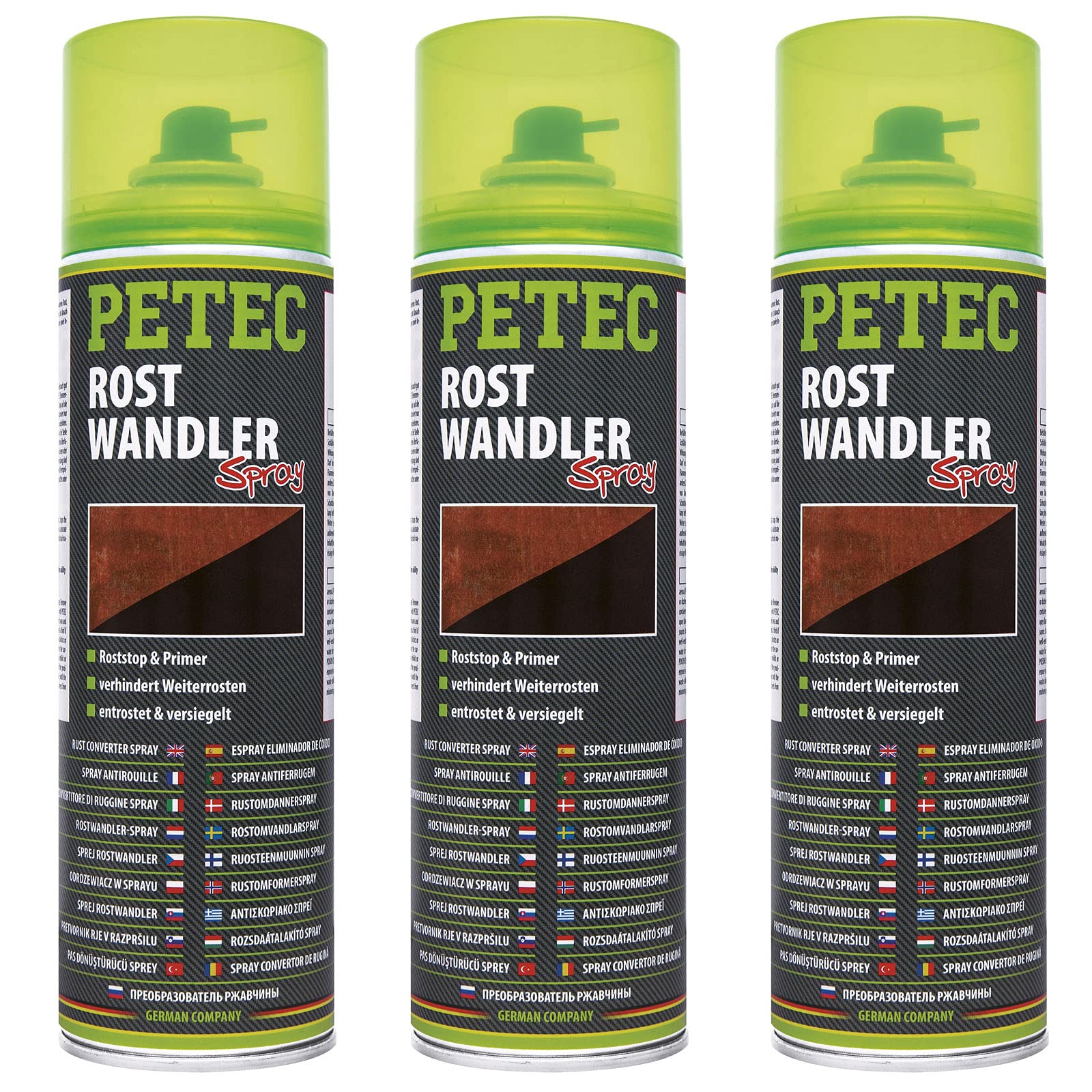 Petec_bundle 3X PETEC ROSTWANDLER Überlackierbar Rostschutz Spraydose 500 ML 70040 Petec_bundle 3X PETEC ROSTWANDLER Überlackierbar Rostschutz Spraydose 500 ML 70040 von Petec_bundle