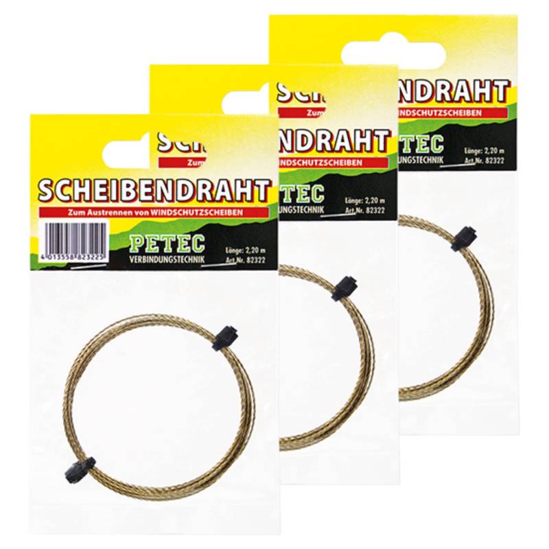 Petec_bundle 3X PETEC SCHEIBENDRAHT Auto Scheiben Ausschneiden Draht Ausglas 82322 von Petec_bundle