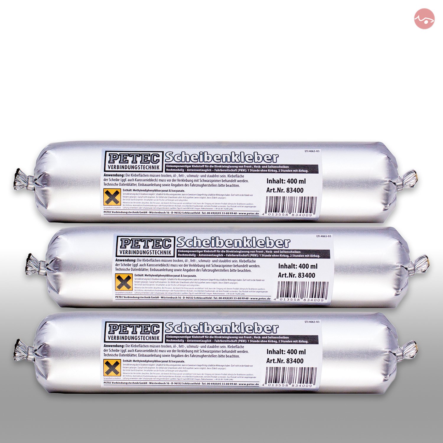 Petec_bundle 3X PETEC SCHEIBENKLEBER SCHLAUCHBEUTEL 400 ML 83400 Petec_bundle 3X PETEC SCHEIBENKLEBER SCHLAUCHBEUTEL 400 ML 83400 von Petec_bundle