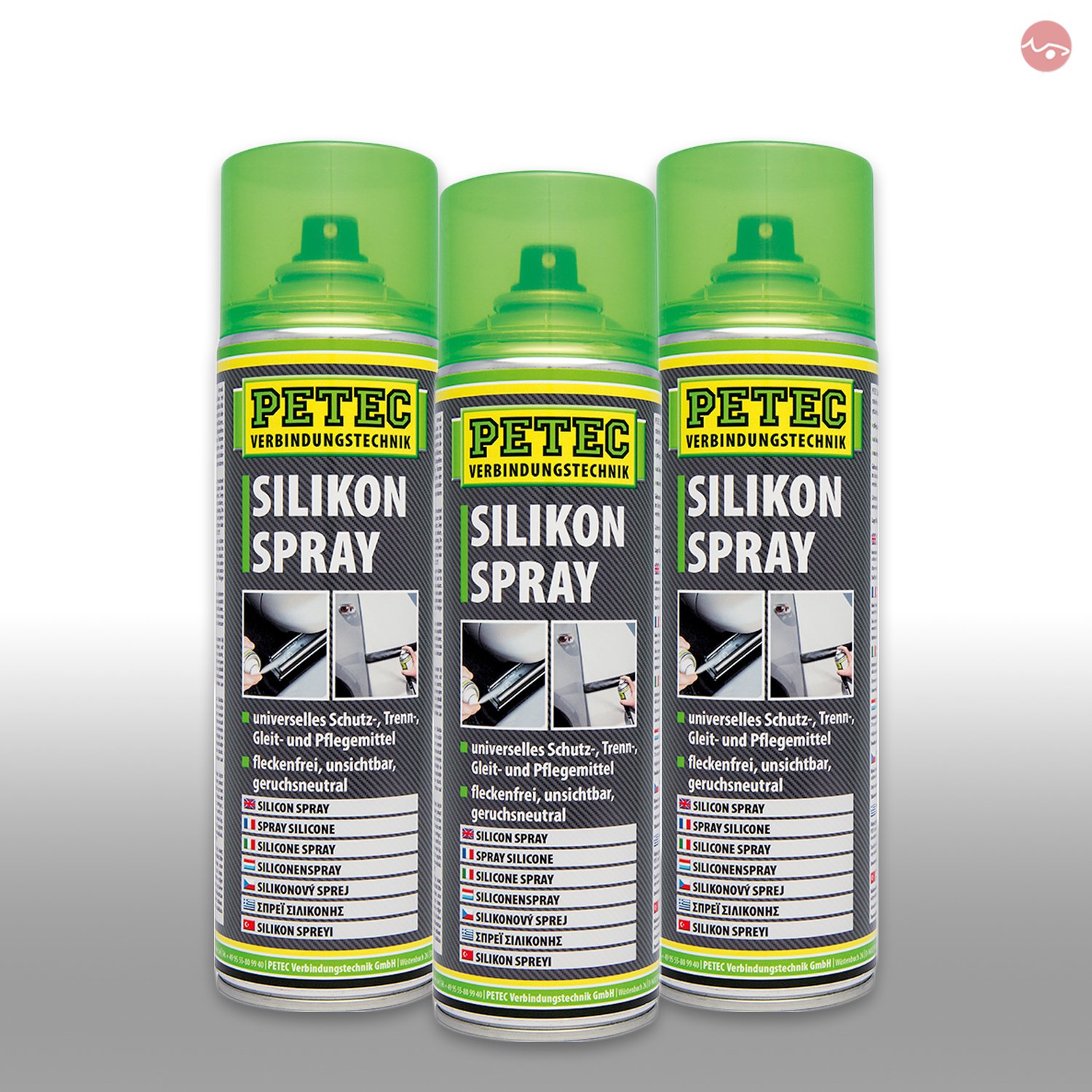 Petec_bundle 3X PETEC SILKIONSPRAY Silicon Spray Trennmittel Kunststoffpflege 500 ML 70850 von Petec_bundle