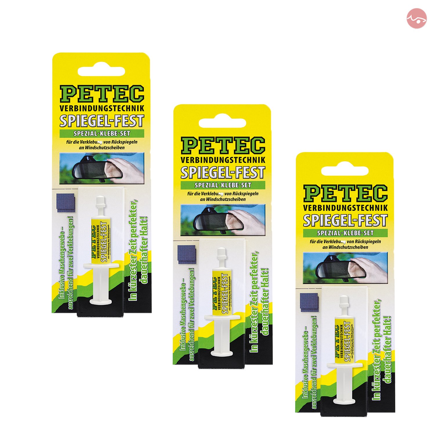 Petec_bundle 3X PETEC SPIEGELFEST SB-Karte Spiegelkleber Kleber Klebeset Rückspiegel 93800 Petec_bundle 3X PETEC SPIEGELFEST SB-Karte Spiegelkleber Kleber Klebeset Rückspiegel 93800 von Petec_bundle