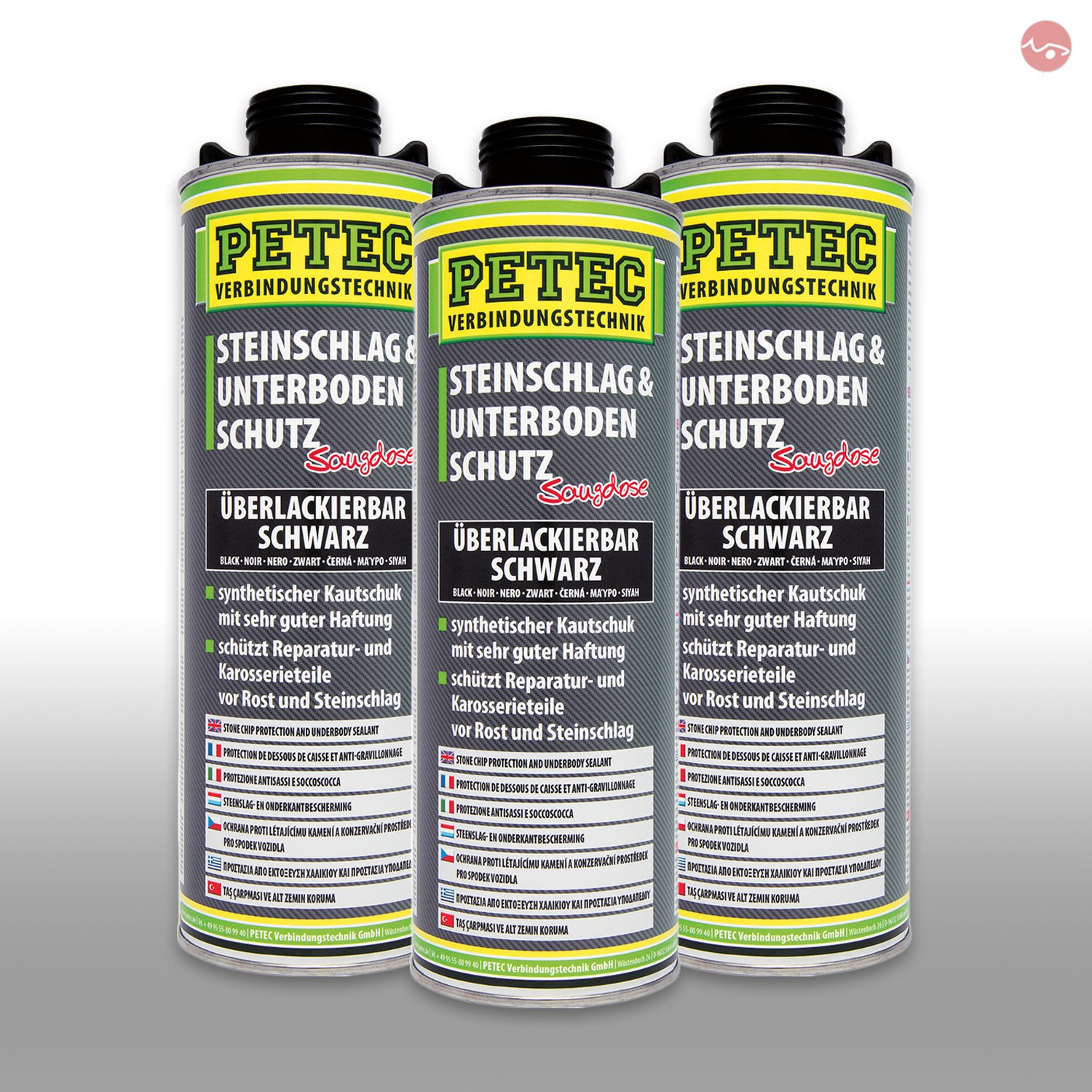 Petec_bundle 3X PETEC STEINSCHLAG und UNTERBODENSCHUTZ KAUTSCHUKBASIS SCHWARZ 1.000 ML 73210 Petec_bundle 3X PETEC STEINSCHLAG und UNTERBODENSCHUTZ KAUTSCHUKBASIS SCHWARZ 1.000 ML 73210 von Petec_bundle