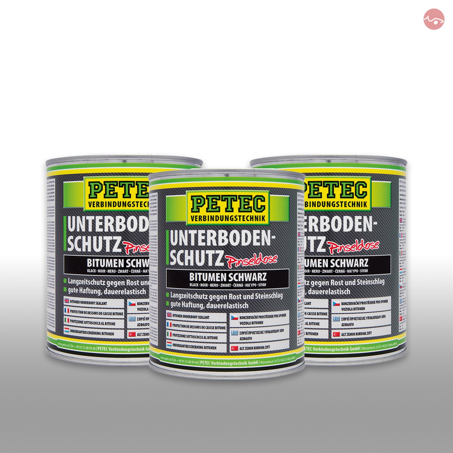 Petec_bundle 3X PETEC UNTERBODENSCHUTZ Bitumen PINSELDOSE streichbar SCHWARZ 1.000 ML 73100 Petec_bundle 3X PETEC UNTERBODENSCHUTZ Bitumen PINSELDOSE streichbar SCHWARZ 1.000 ML 73100 von Petec_bundle