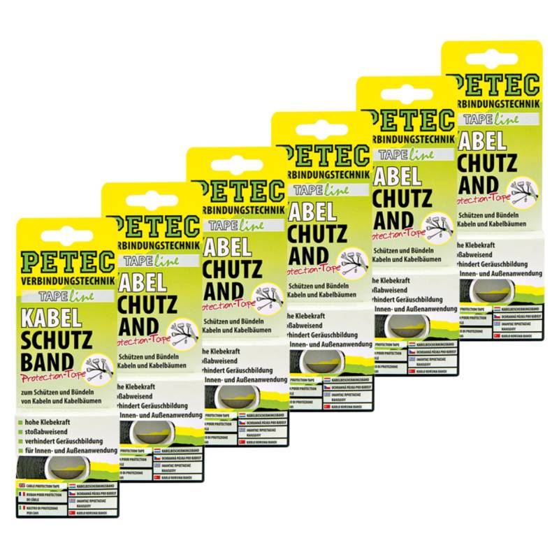 Petec_bundle 6X PETEC KABELSCHUTZBAND 19 MM X 10 M 87500 von Petec_bundle