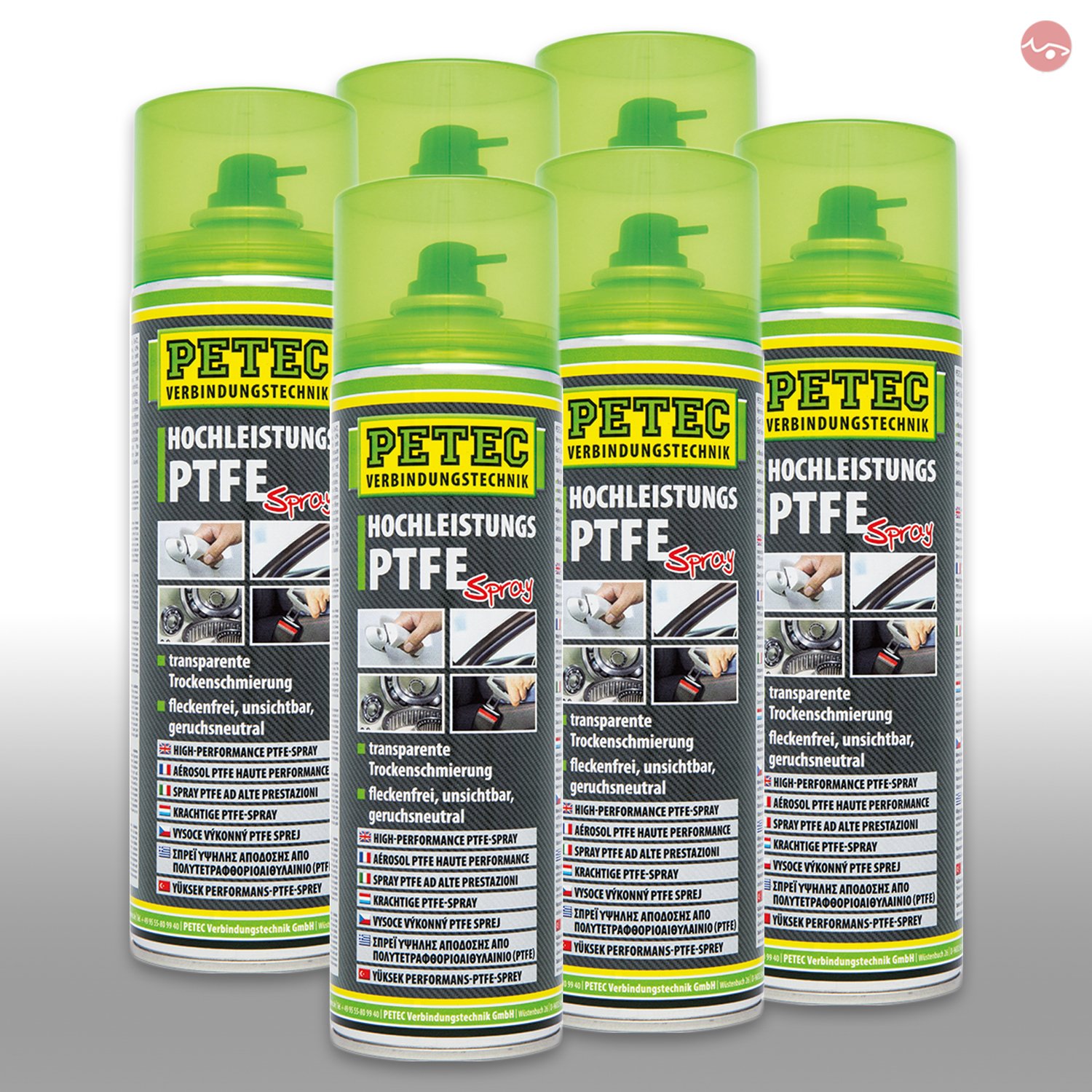 Petec_bundle 6X PETEC PTFE Spray 500 ML 74050 von Petec_bundle