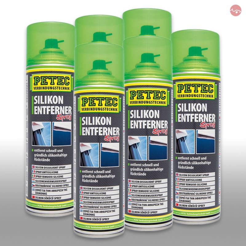 Petec_bundle 6X PETEC SILIKONENTFERNER Spray Entfetter Silicon Dose Reiniger 500 ML 70950 von Petec_bundle