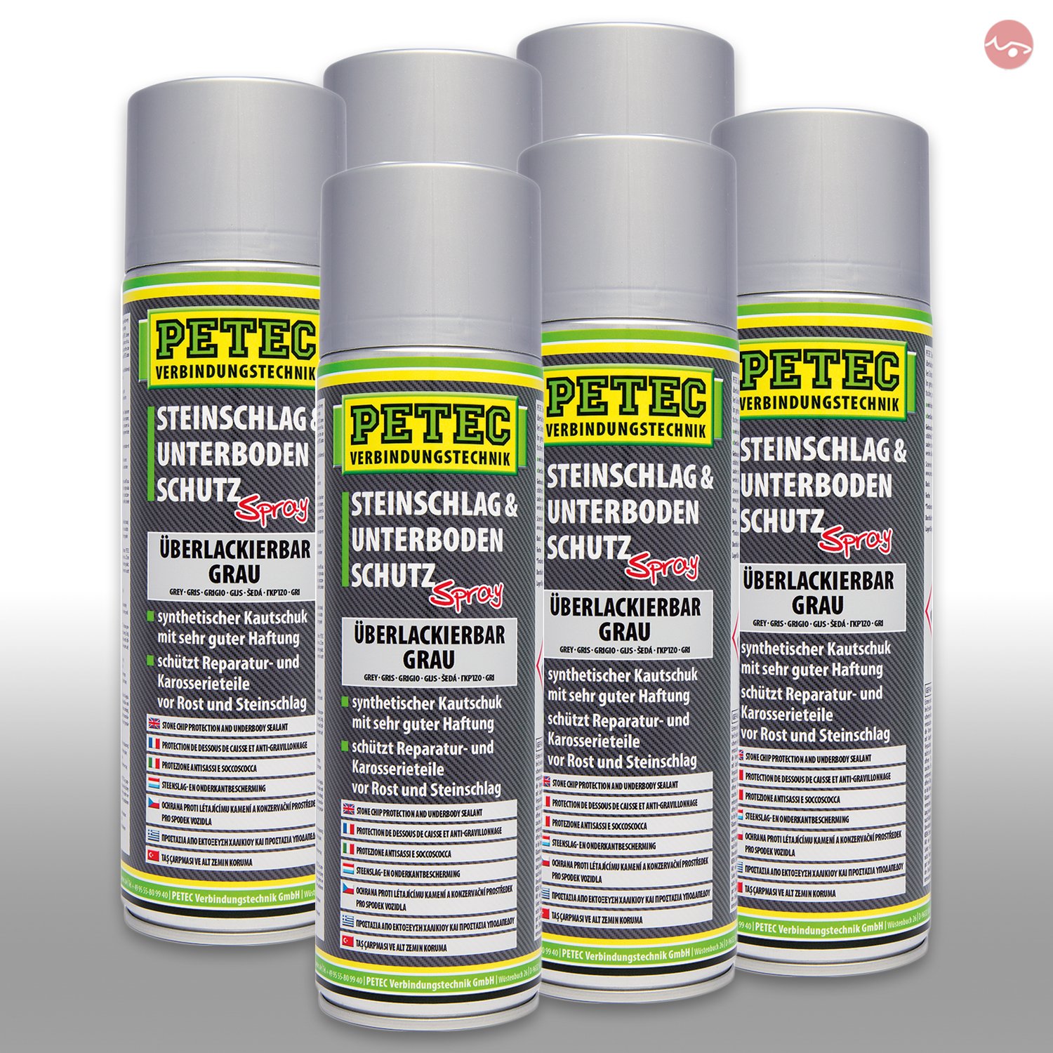 Petec_bundle 6X PETEC STEINSCHLAG und UNTERBODENSCHUTZ KAUTSCHUKBASIS GRAU 500 ML 73350 Petec_bundle 6X PETEC STEINSCHLAG und UNTERBODENSCHUTZ KAUTSCHUKBASIS GRAU 500 ML 73350 von PETEC
