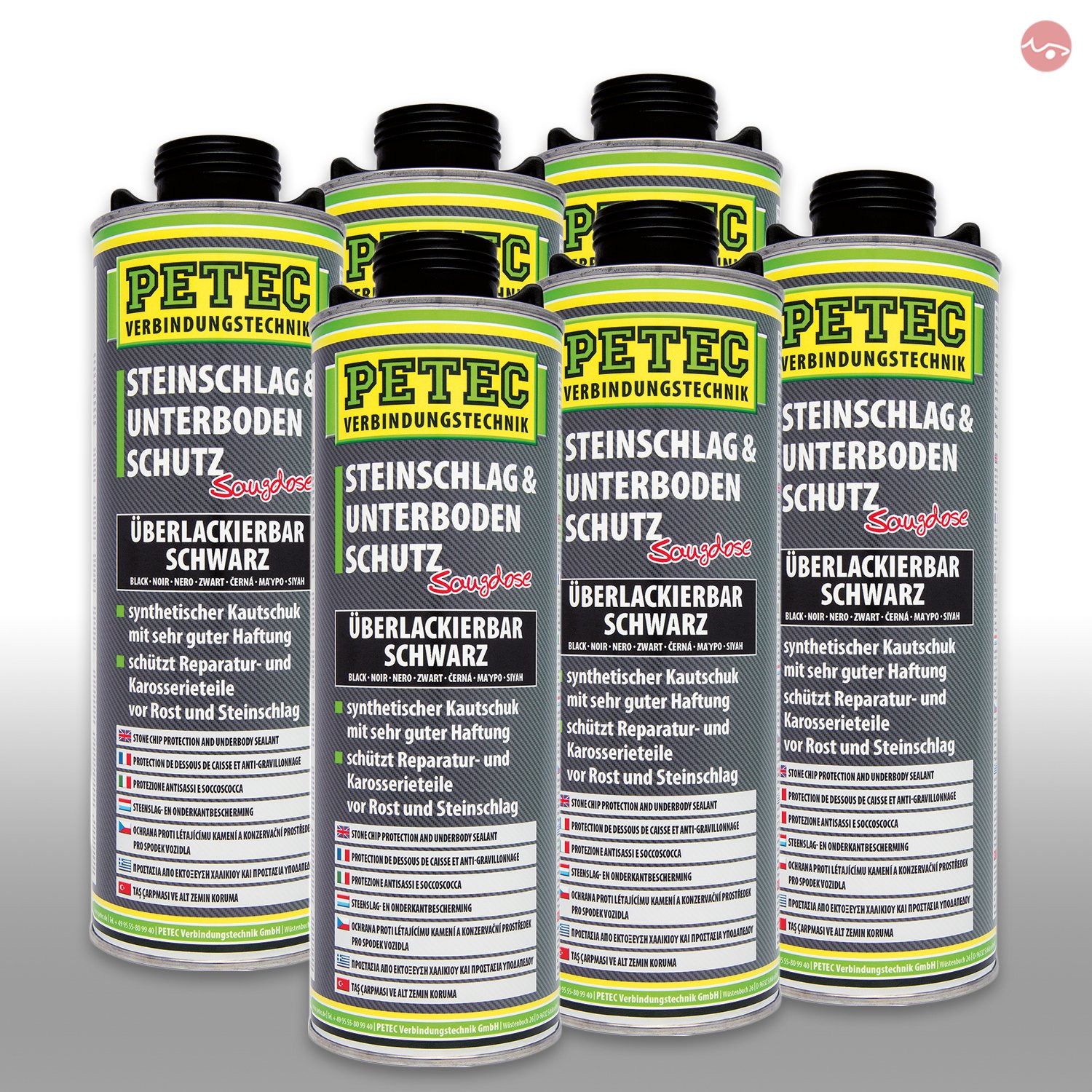 Petec_bundle 6X PETEC STEINSCHLAG und UNTERBODENSCHUTZ KAUTSCHUKBASIS SCHWARZ 1.000 ML 73210 Petec_bundle 6X PETEC STEINSCHLAG und UNTERBODENSCHUTZ KAUTSCHUKBASIS SCHWARZ 1.000 ML 73210 von Petec_bundle