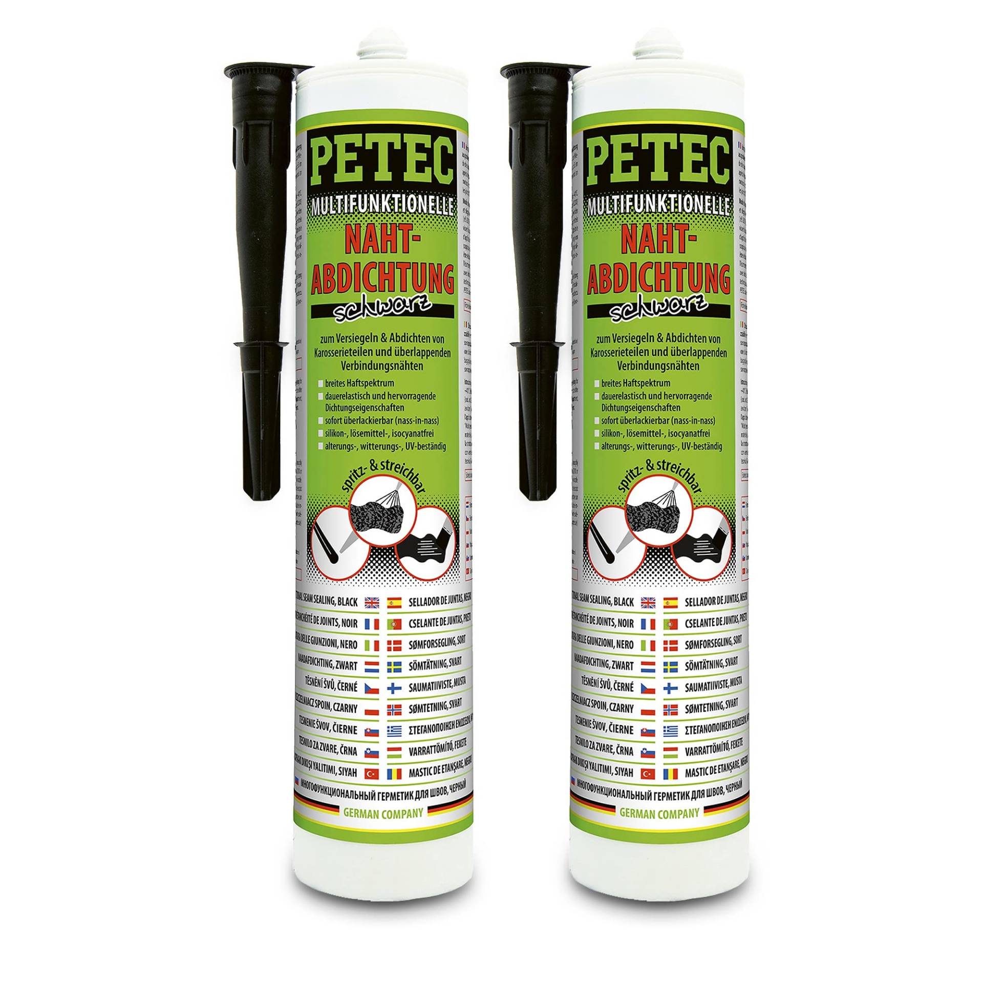 2x 310ml Petec Multifunktionelle Nahtabdichtung Multi Naht Abdichtung Dichtmasse Dichtmittel Dichtung Kartusche schwarz 2x 310ml Petec Multifunktionelle Nahtabdichtung Multi Naht Abdichtung Dichtmasse Dichtmittel Dichtung Kartusche schwarz von PETEC