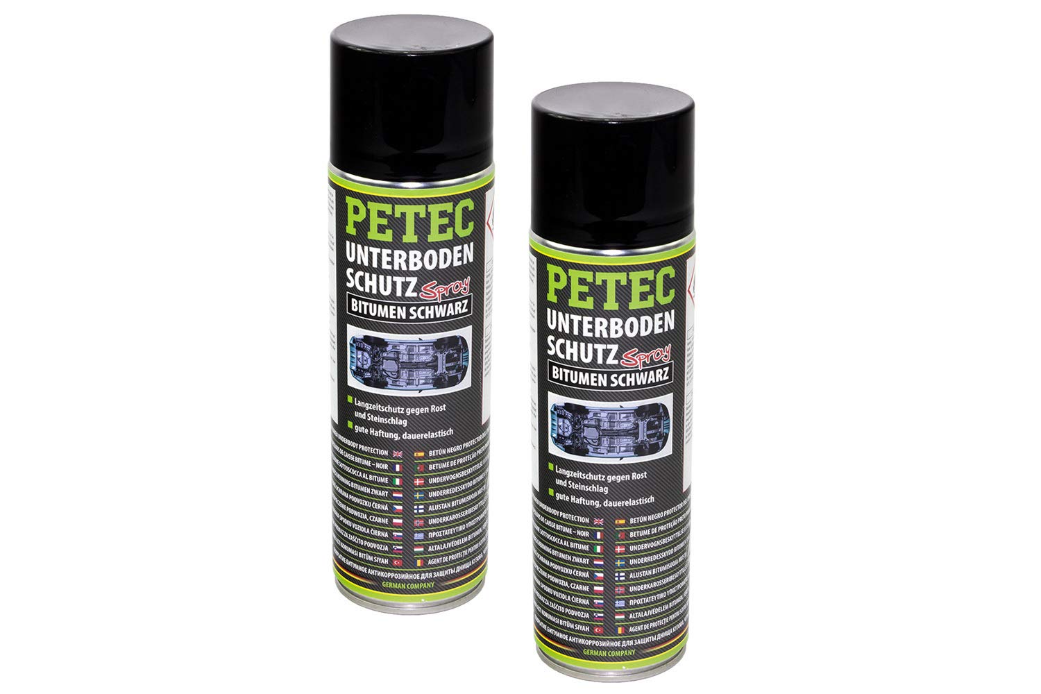 2x500ml PETEC Unterbodenschutz Schutz Bitumen Schwarz Spray Langzeitschutz 73150 2x500ml PETEC Unterbodenschutz Schutz Bitumen Schwarz Spray Langzeitschutz 73150 von PETEC