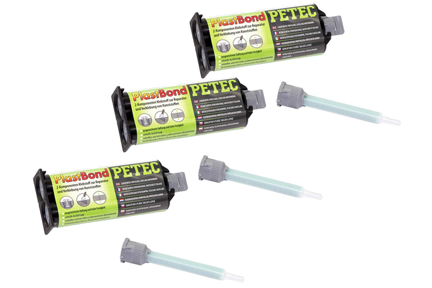 3 X 50 ml PETEC 98350 PLASTBOND Klebstoff 2-Komponenten Kleber für Kunststoff 3 X 50 ml PETEC 98350 PLASTBOND Klebstoff 2-Komponenten Kleber für Kunststoff von PETEC