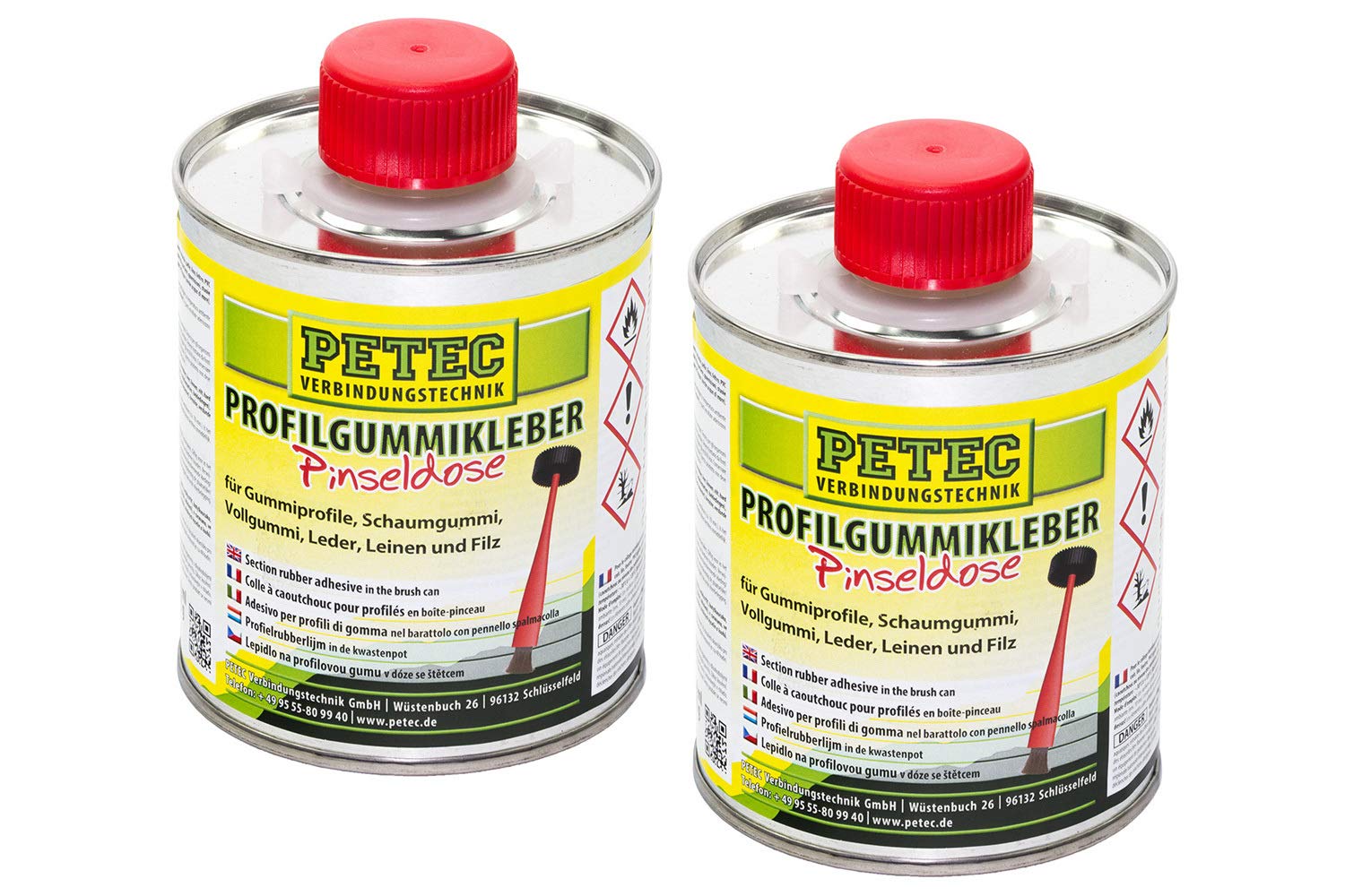 700 ml Petec Profilgummikleber Pinseldose Gummikleber Klebstoff 93835 Kleber von PETEC