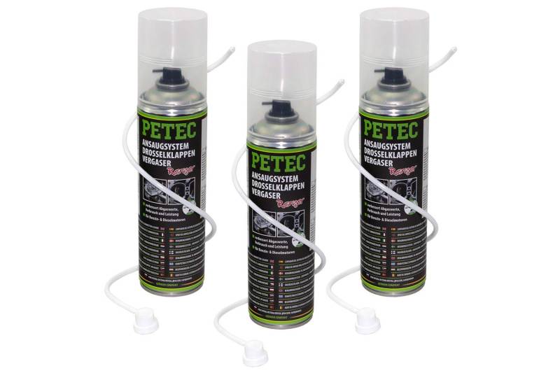 PETEC 72450 AGR Ventil Reiniger Drosselklappenreiniger Vergaserreiniger 3x 500ml von PETEC