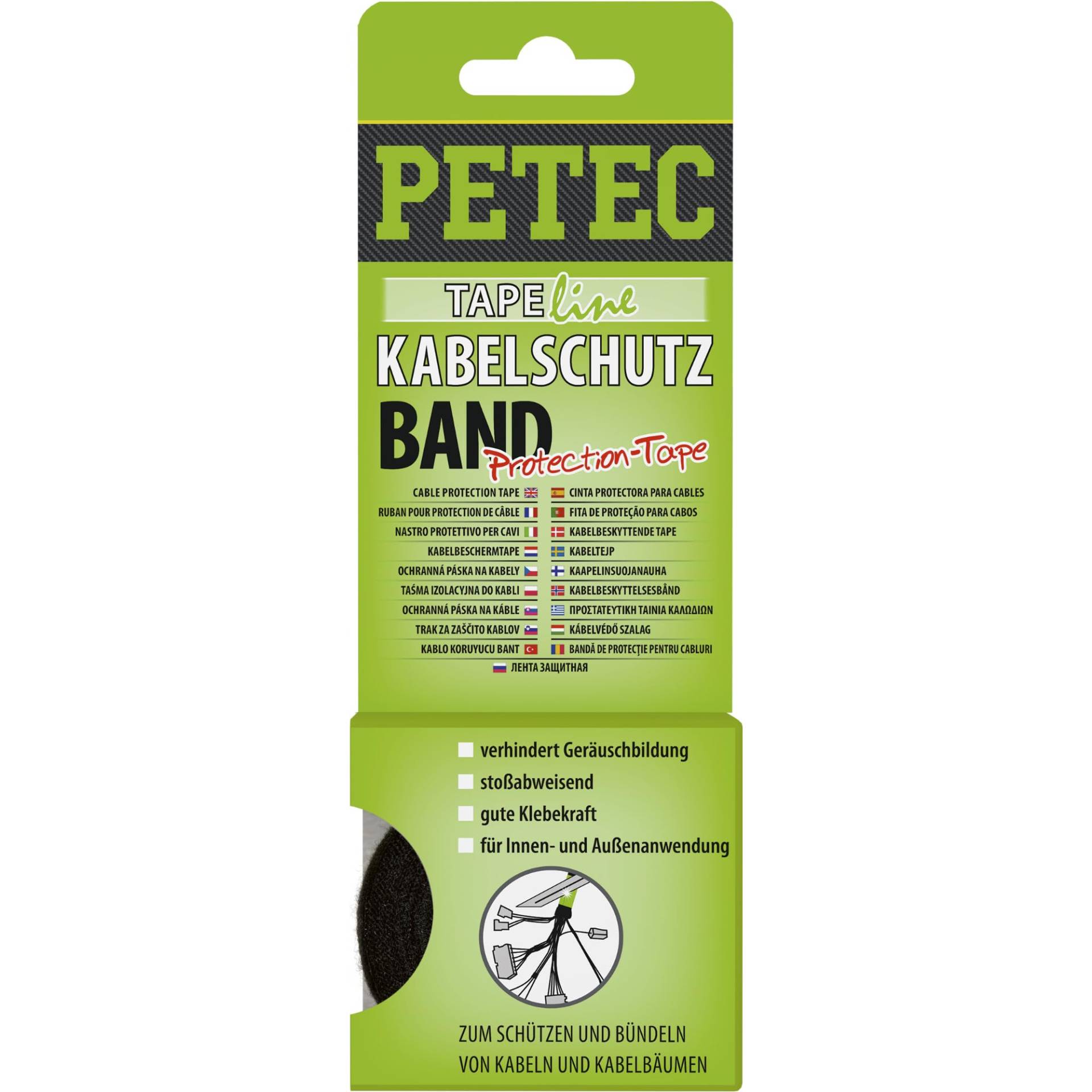 PETEC Kabelschutzband Protection-Tape 10 m x 19 mm x 0,3 mm. Zum schützen und bündeln von Kabeln und Kabelbäumen. 87500 PETEC Kabelschutzband Protection-Tape 10 m x 19 mm x 0,3 mm. Zum schützen und bündeln von Kabeln und Kabelbäumen. 87500 von PETEC