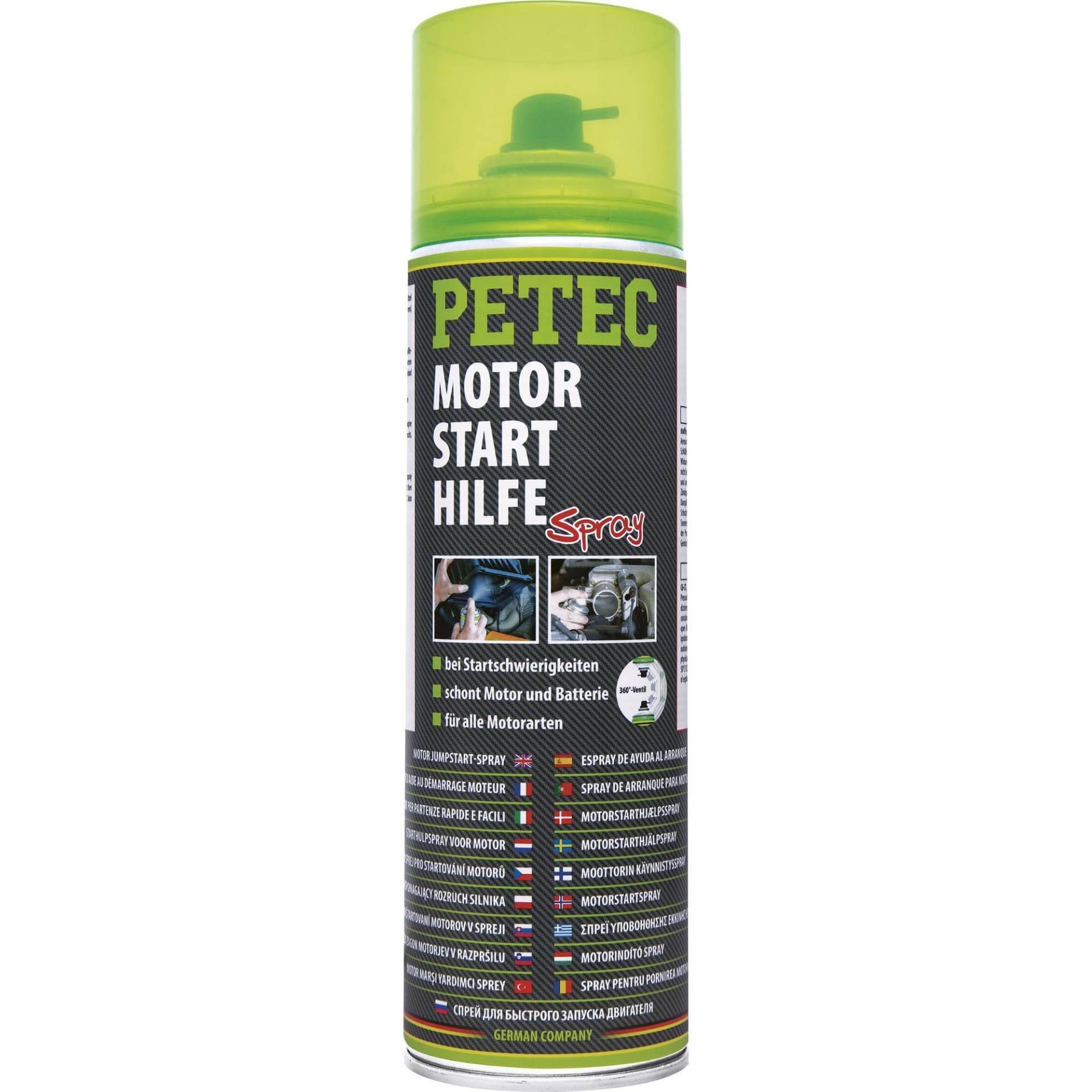 PETEC Motorstarthilfe Spray, 500 ml 70450 von PETEC